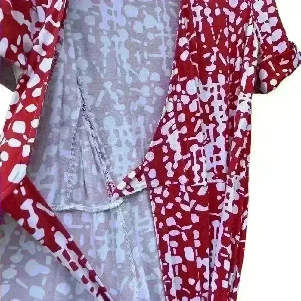 Etcetera Classic Faux Wrap Dress, EUC, Size 10 Orange & White